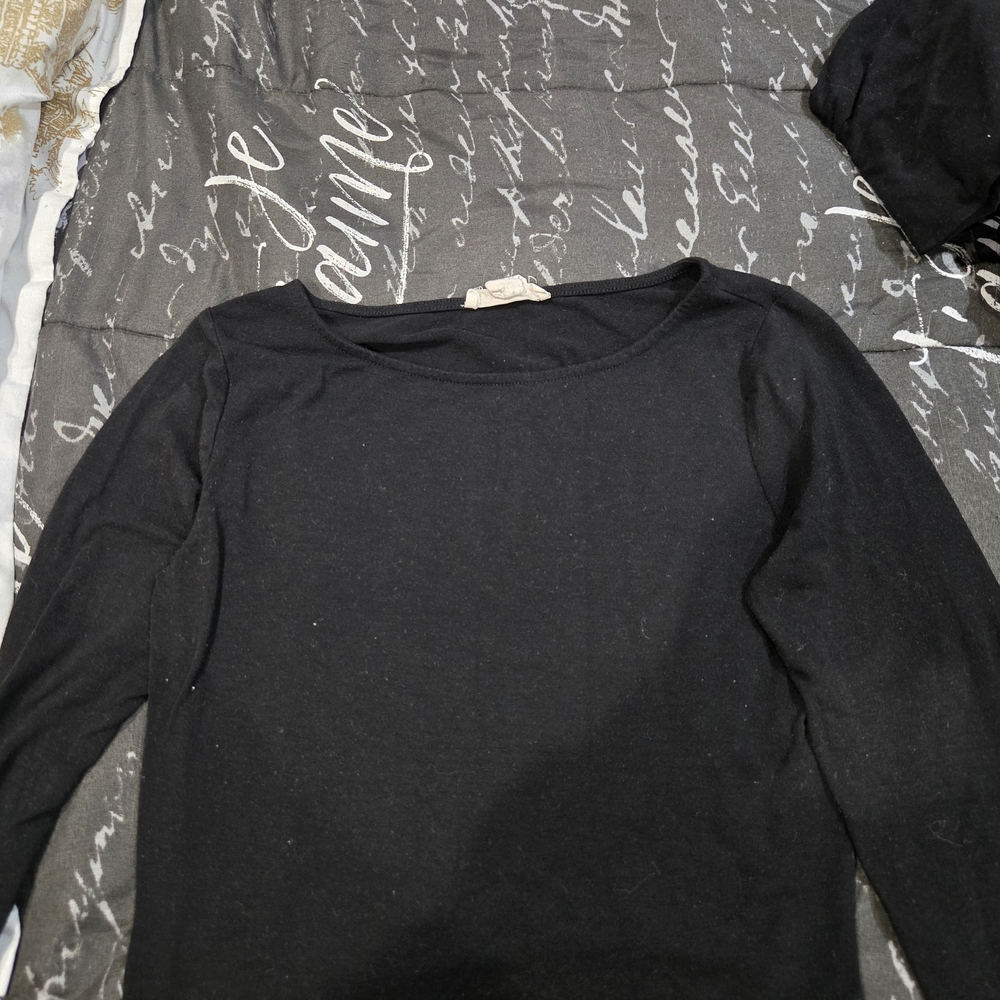 Classic Black Long Sleeve Top